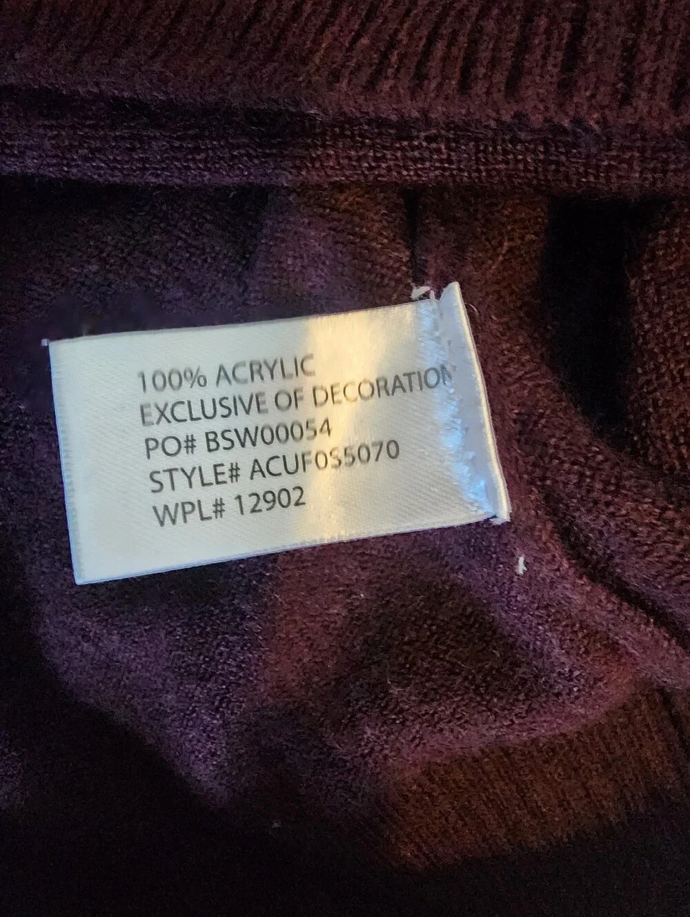 U.S. Polo Assn. Men's V-Neck Sweater in Burgundy